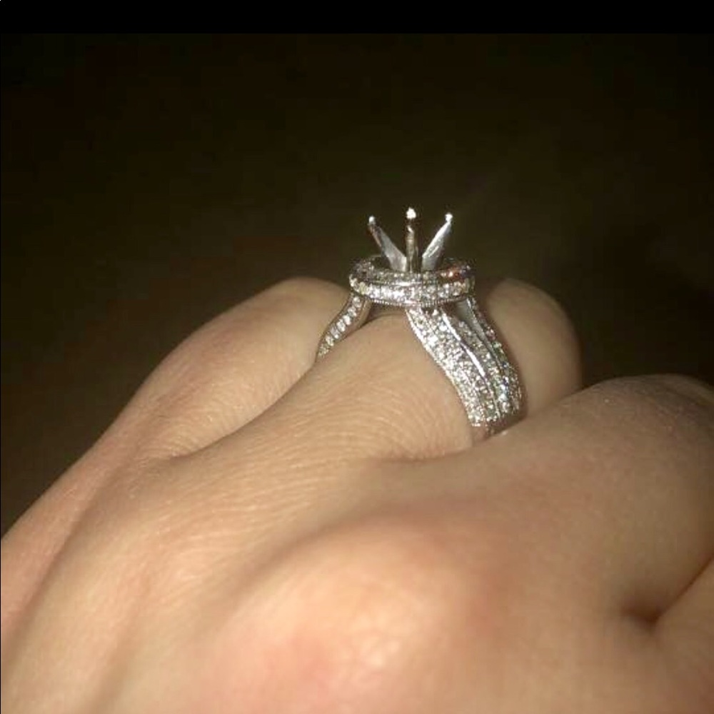 SOLD 1 ct Genuine Diamond Engagement Ring Setting